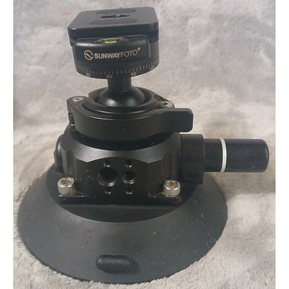 SUNWAYFOTO BS-01 Suction Mount Ballhead Camera Phone Holder Inc. Plate PT-37